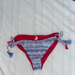 Reversible tassel bikini bottom
